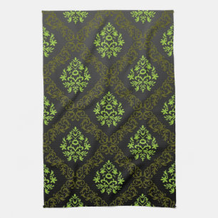 Wallpaper Floral Green Theedoek