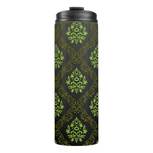 Wallpaper Floral Green Thermosbeker