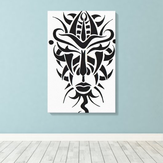 Wallpaper for a Room That Never Existed Canvas Afdruk (Insitu (Houten vloer))