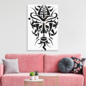 Wallpaper for a Room That Never Existed Canvas Afdruk (Insitu (Woonkamer))