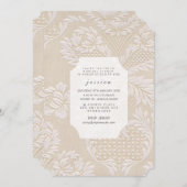  Wallpaper French Floral Pattern Invite Kaart (Voorkant / Achterkant)