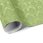  Wallpaper Pattern Green Cadeaupapier (Rol Hoek)