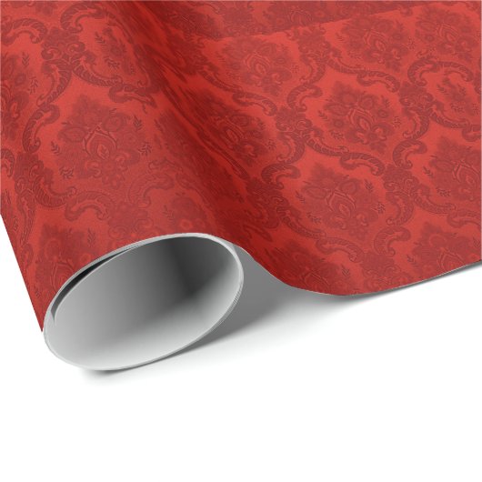  Wallpaper Pattern Red Cadeaupapier (Rol Hoek)