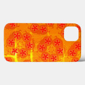 wallpaper retro oranje , rood 1970 Case-Mate iPhone case (Achterkant (horizontaal))