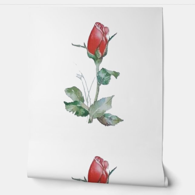 Wallpaper roos stijl ontwerp behang (Afrollen)