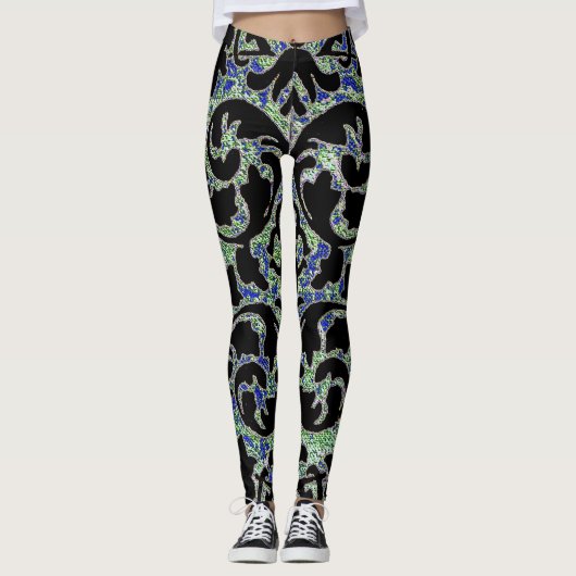  Wallpaper uit de jaren zestig Leggings (Voorkant)