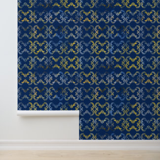 Wallpaper with curls behang