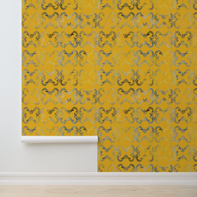 Wallpaper with curls behang (Applicatie)