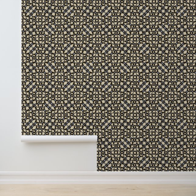 Wallpaper with wavy lines behang (Applicatie)
