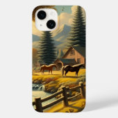 Wallpapers Retro 1940s Case-Mate iPhone Case (Achterkant)