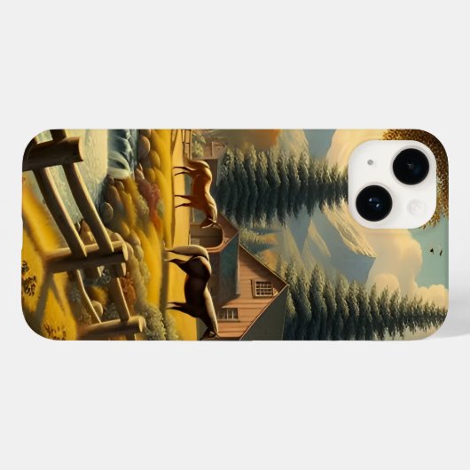 Wallpapers  Retro 1940s Case-Mate iPhone Case (Achterkant (horizontaal))