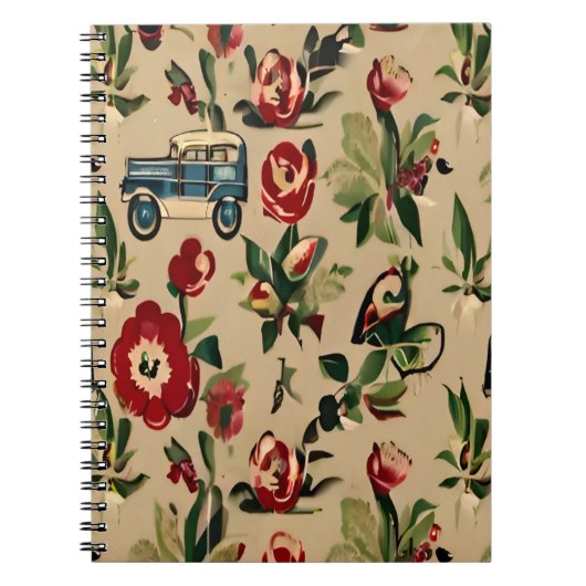 Wallpapers Retro 1940s Notitieboek (Voorkant)