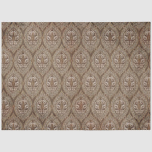 Wallpapier Ephemera Pattern Sepia Decoupage Tissuepapier