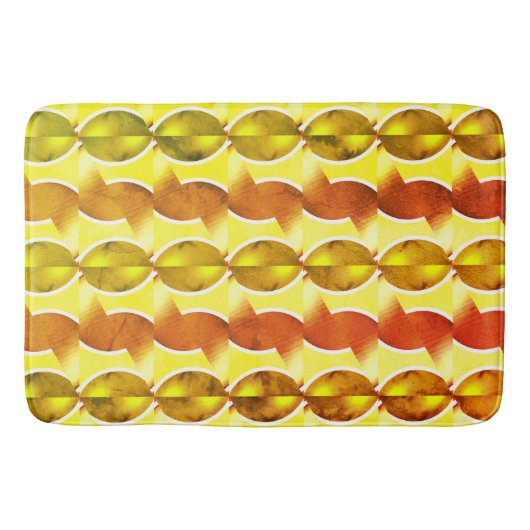 wallpapier retro oranje 1970 badmat (Voorkant)