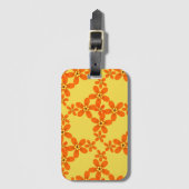 wallpapier retro oranje 1970 bagagelabel (Voorkant (verticaal))