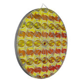 wallpapier retro oranje 1970 dartbord (Voorkant Links)