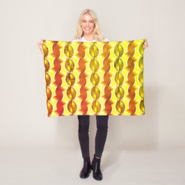 wallpapier retro oranje 1970 fleece deken