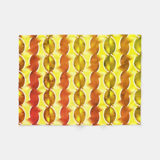 wallpapier retro oranje 1970 fleece deken (Voorkant (Horizontaal))