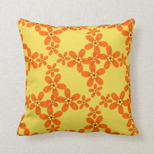 wallpapier retro oranje 1970 kussen
