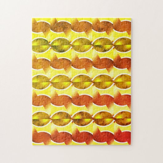 wallpapier retro oranje 1970 legpuzzel (Verticaal)