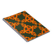 wallpapier retro oranje 1970 notitieboek (Rechterzijde)