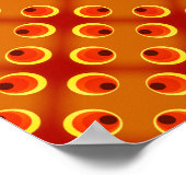 wallpapier retro oranje 1970 poster (Hoek)