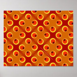 wallpapier retro oranje 1970 poster