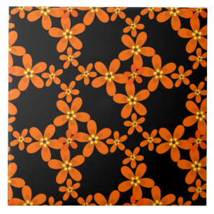 wallpapier retro oranje 1970 tegeltje