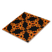 wallpapier retro oranje 1970 tegeltje (Zijkant)