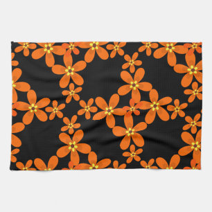 wallpapier retro oranje 1970 theedoek