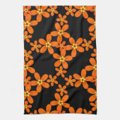 wallpapier retro oranje 1970 theedoek (Verticaal)