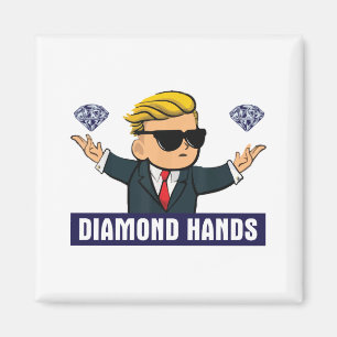 Wallstreetbets Diamond Hands - beurs WSB op Magneet