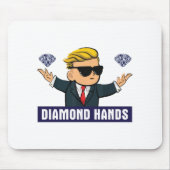 Wallstreetbets Diamond Hands - beurs WSB op Muismat (Voorkant)