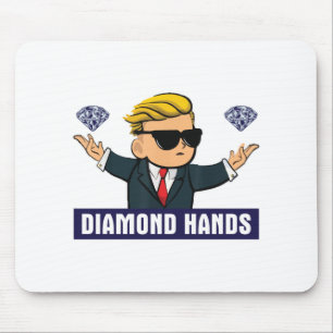 Wallstreetbets Diamond Hands - beurs WSB op Muismat