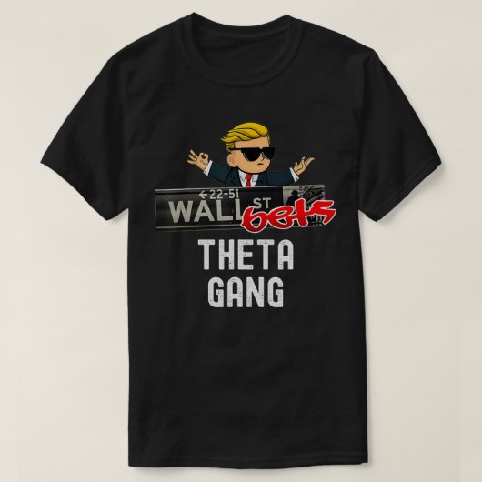 Wallstreetbets Logo Theta Gang T-shirt (Design voorkant)