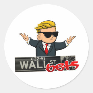 WallstreetBets - WSB Ronde Sticker