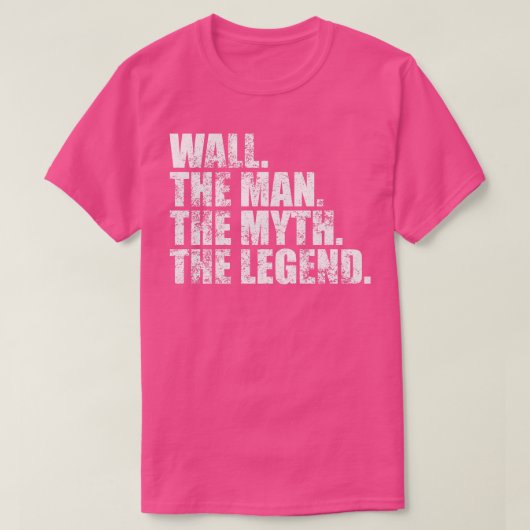 WallWall Familienaam Wall achternaam Wall Achterna T-shirt (Design voorkant)