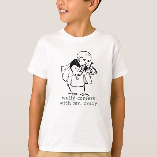 Wally and Mr Crazy Kinder T-shirt (Voorkant)