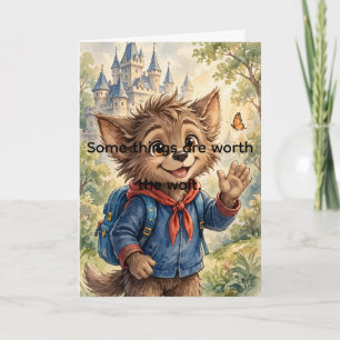 Wally de weerwolf Worth It Kaart — MeekDuke Boeken