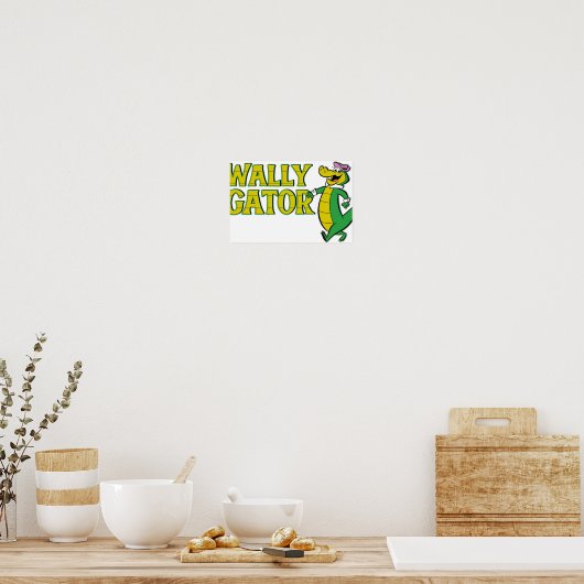 Wally Gator Logo Style Poster (Keuken)