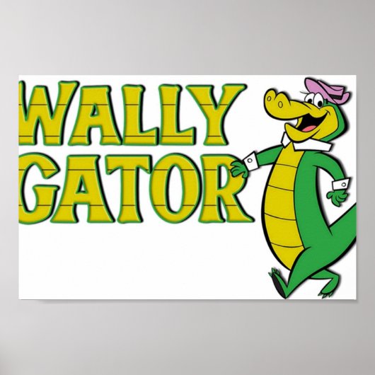 Wally Gator Logo Style Poster (Voorkant)