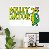 Wally Gator Logo Style Poster (Thuiskantoor)