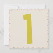 Wally of Giraffe 1st Birthday Party Kaart (Voorkant)