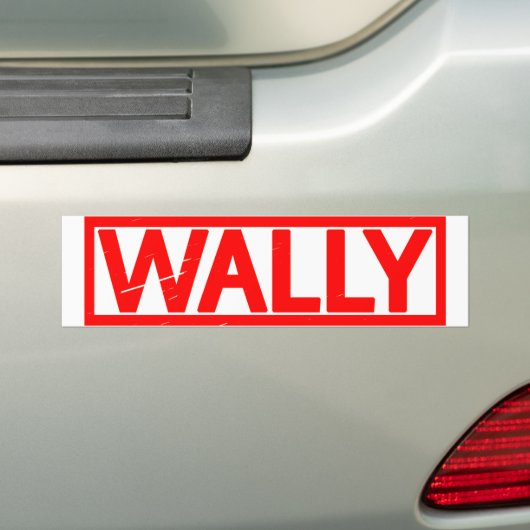 Wally Stamp Bumpersticker (Op auto)