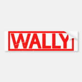 Wally Stamp Bumpersticker (Voorkant)