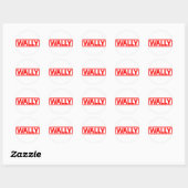 Wally Stamp Ronde Sticker (Vel)