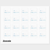 Wally Whale Square Sticker (Vel)