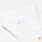 Wally Whale Square Sticker (Envelop)