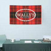 Wally's Banner voor zelfgemaakte goederen in Plaid (Beurs)