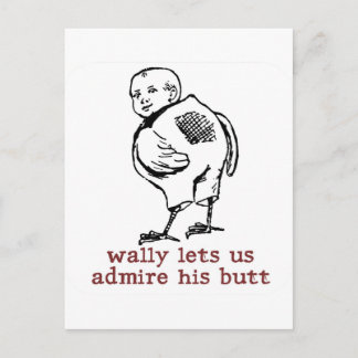 Wally's Butt Briefkaart
